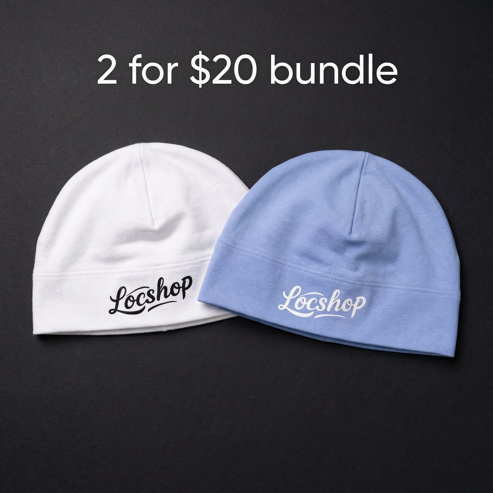 2 Pack Bundle ( White&Blue)